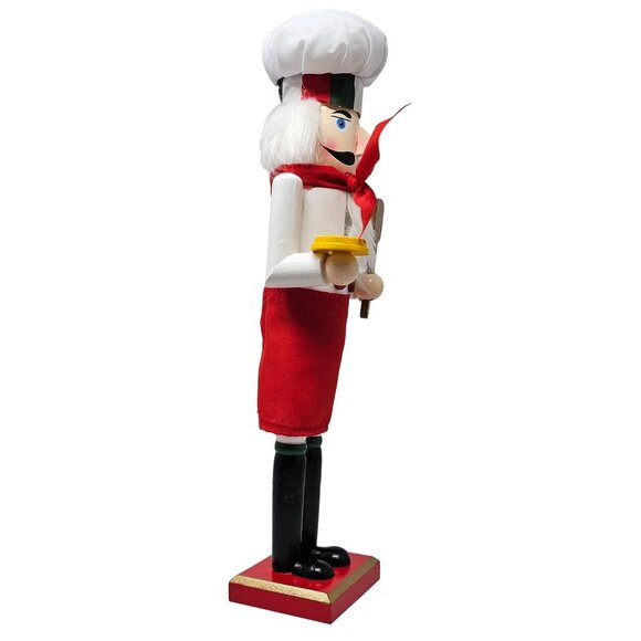 Italian Pizza Chef 16" Christmas Nutcracker - Picture 2 of 4